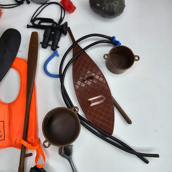 Vintage Marx Accessories Lot GI Joe Johnny West Big Jim Camping Paddle Scuba - Picture 6 of 10